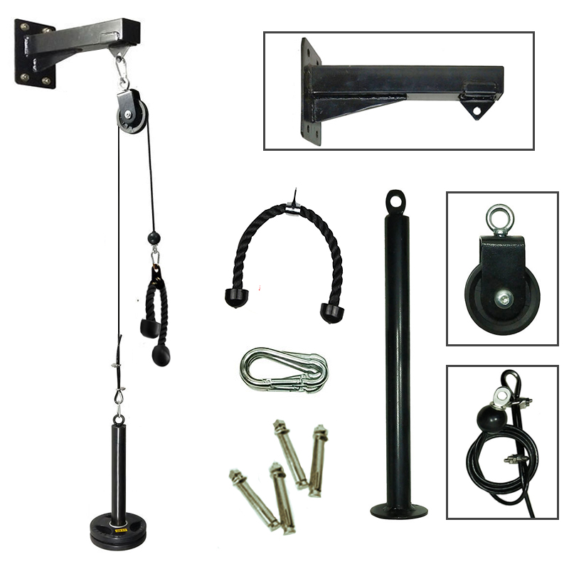 Home Gym On Wall - Gym Wall Mounted Fitness DIY Pulley