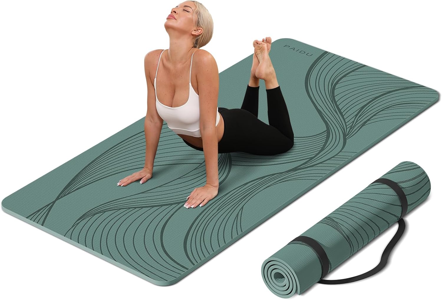 Home Gym Yoga Studio - Large Yoga Mat 72x36x0.4 Inch Extra