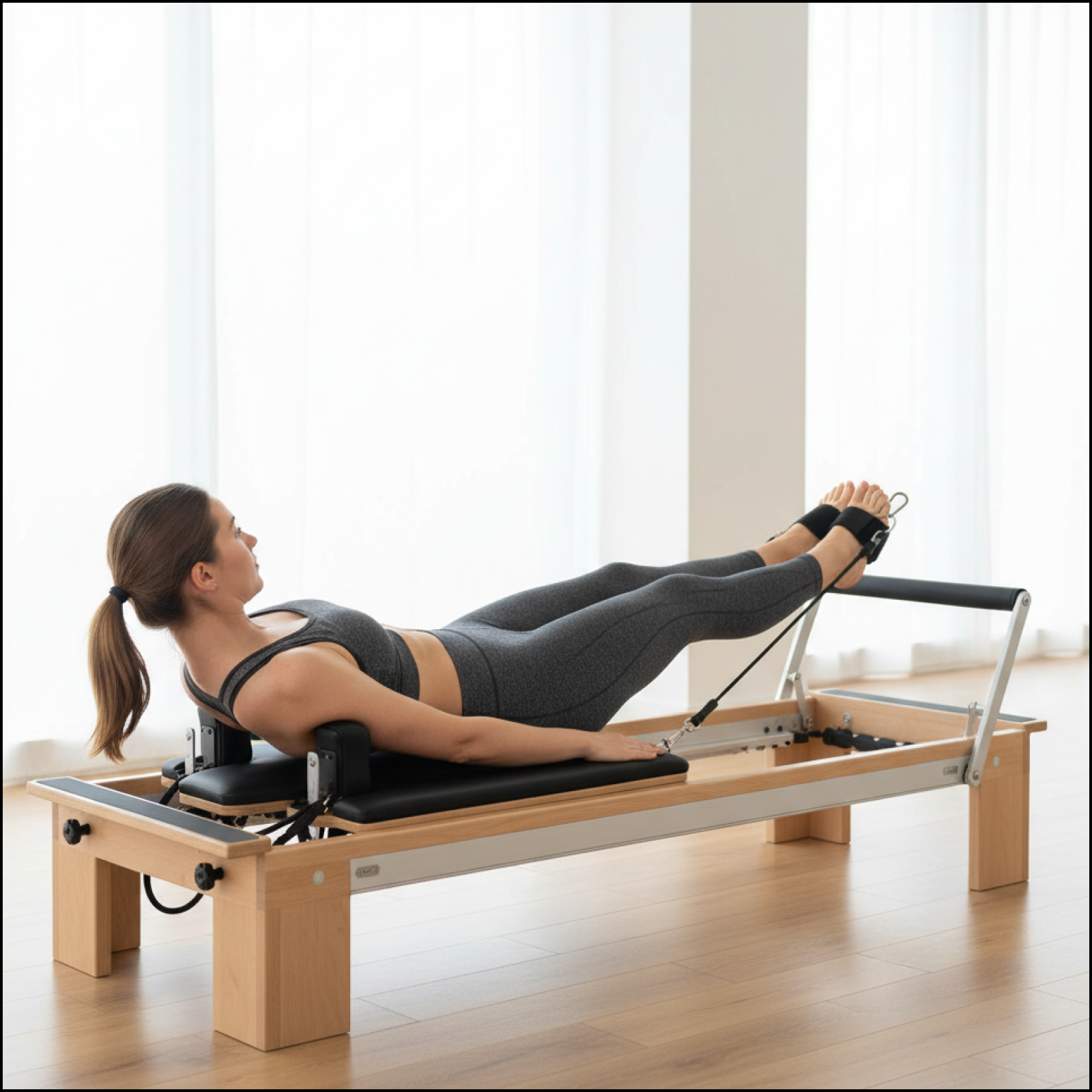Home Gym Routine - Pilates Foot Strap Belt Portable Gym