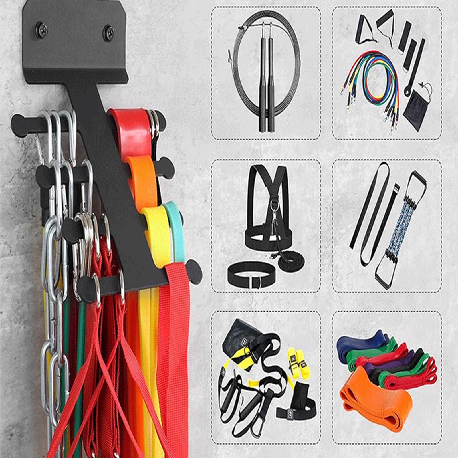 Home Gym Routine - Resistance Band Storage Metal Multifunctional Heavy
