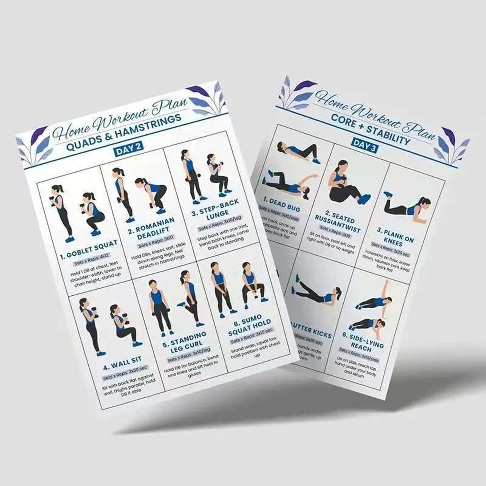 Workout Chart Full Body Comple - Home Gym Routine 리뷰 및 가격