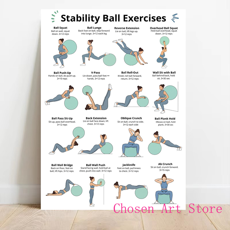 Fitness Exercise Schedule Post - Home Gym On Wall 리뷰 및 가격
