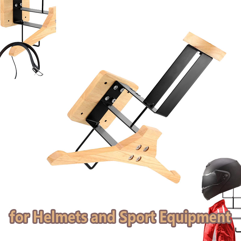 Wood Motorcycle Helmet Holder  - Home Gym On Wall 리뷰 및 가격