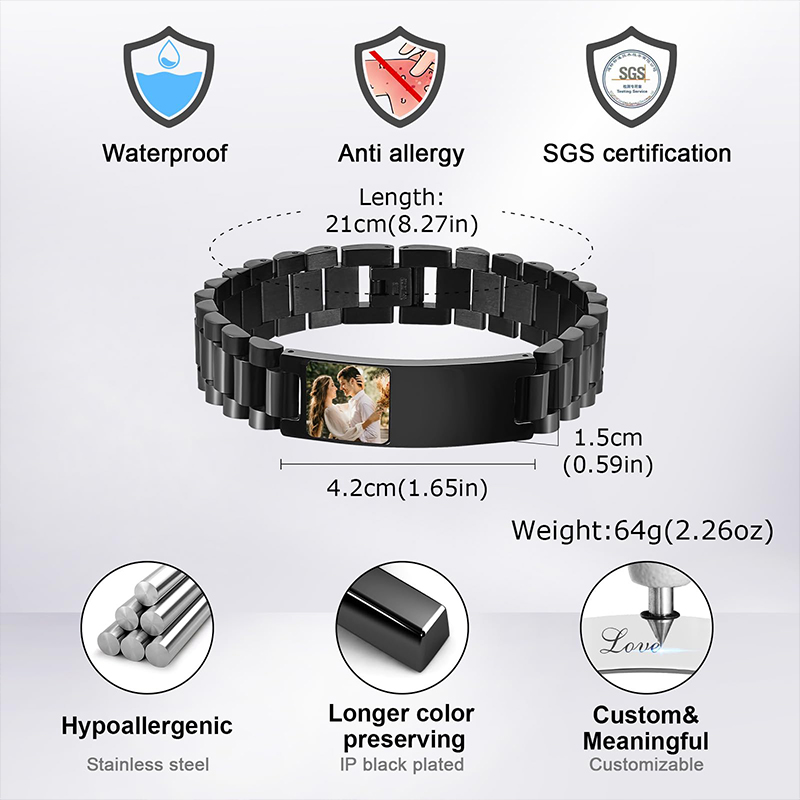 Custom Picture Text Bracelet W - Home Gym App 리뷰 및 가격