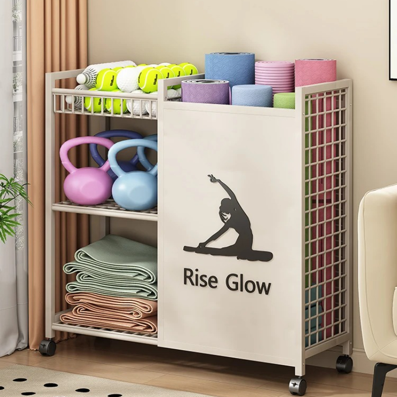 Mobile Fitness Cart with Wheel - Home Gym Yoga Studio 리뷰 및 가격