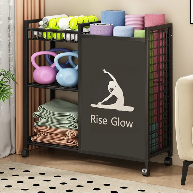 Mobile Fitness Cart with Wheel - Home Gym Yoga Studio 리뷰 및 가격