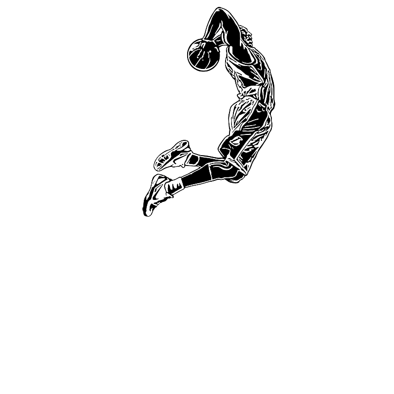 Jumping Basketball Player Wall - Home Gym On Wall 리뷰 및 가격