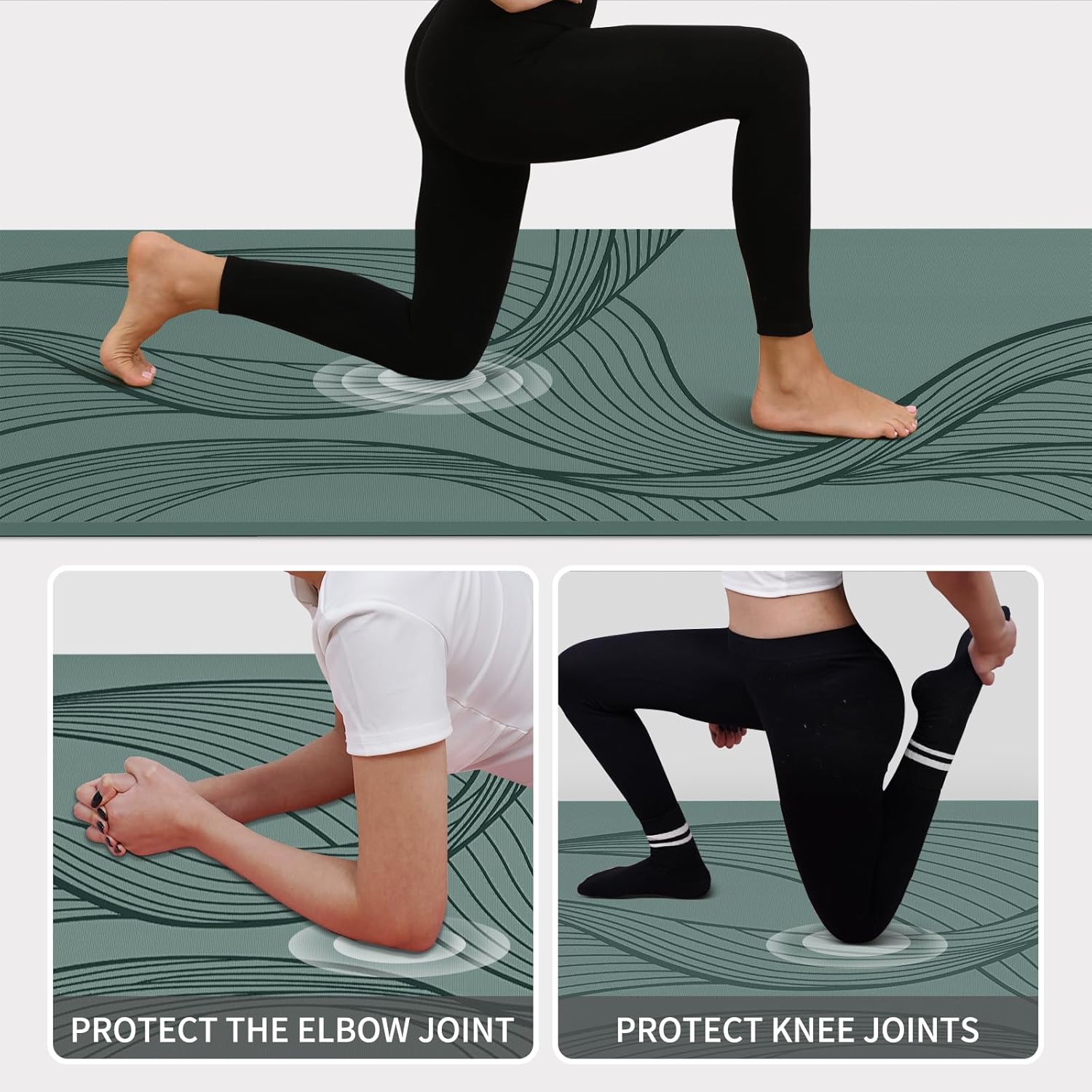 Large Yoga Mat 72x36x0.4 Inch  - Home Gym Yoga Studio 리뷰 및 가격