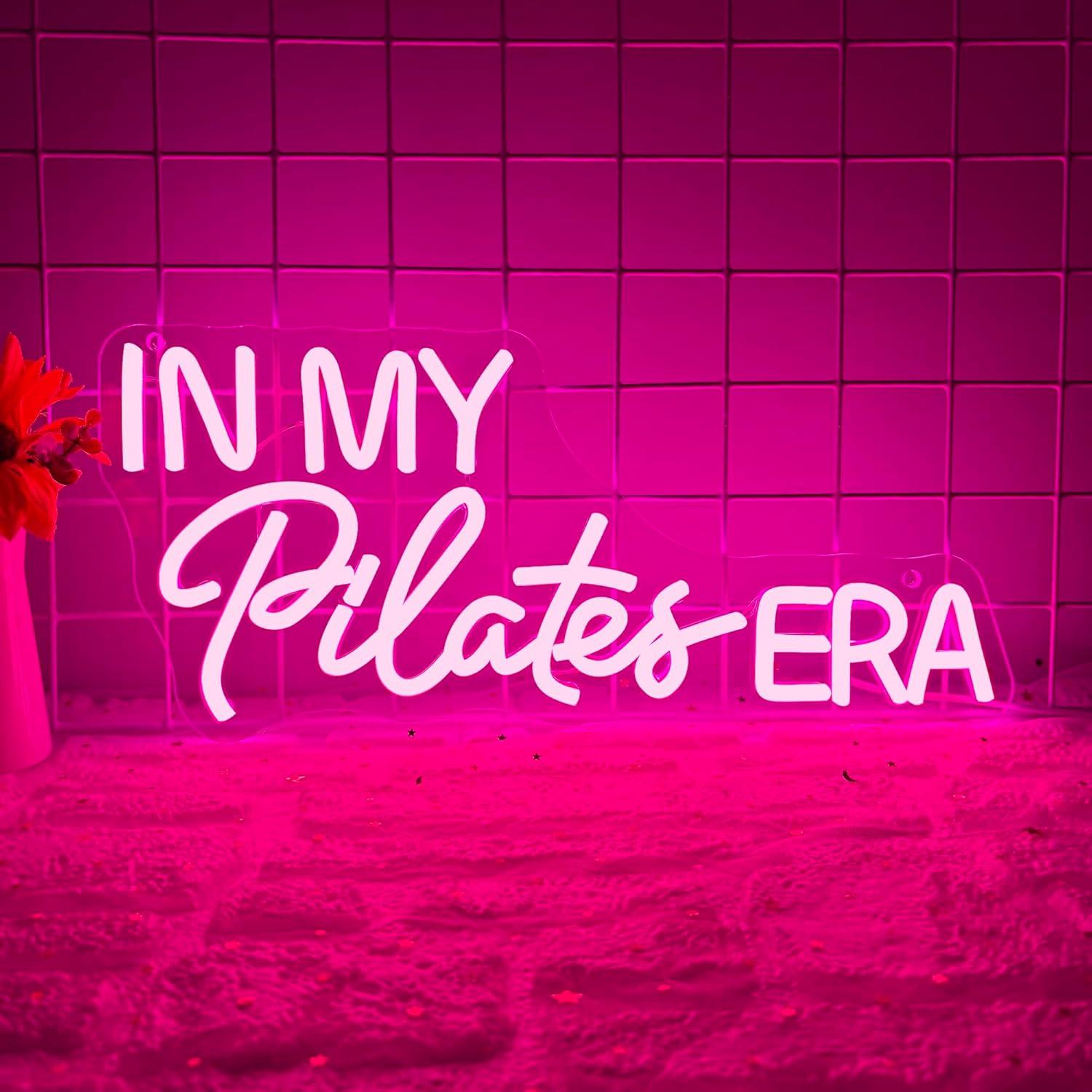 In My Pilates Era Neon Sign Di - Home Gym Yoga Studio 리뷰 및 가격