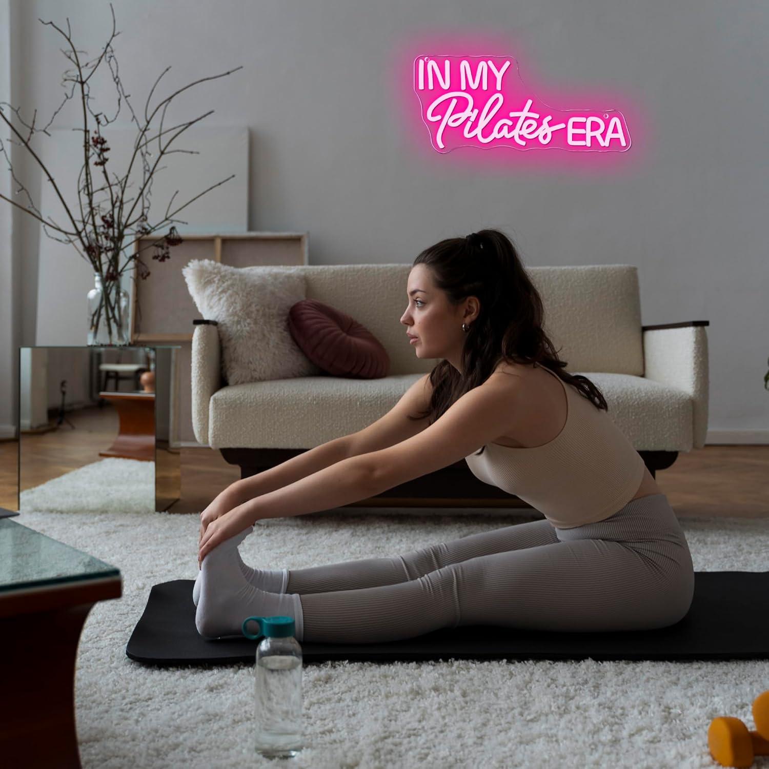 In My Pilates Era Neon Sign Di - Home Gym Yoga Studio 리뷰 및 가격