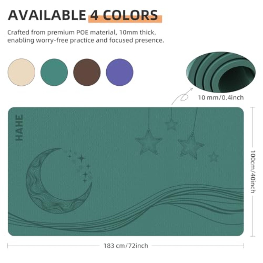 Large Yoga Mat 72x40x0.4 Inch  - Home Gym Yoga Studio 리뷰 및 가격