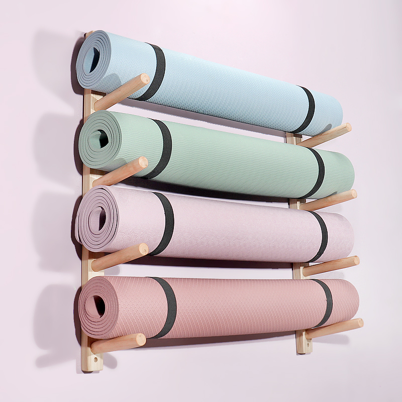 Wooden Yoga Mat Holder Wall Mo - Home Gym Yoga Studio 리뷰 및 가격