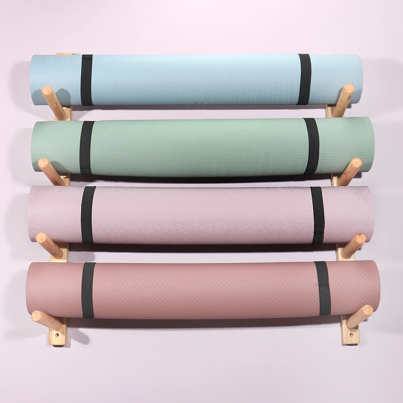 Wooden Yoga Mat Holder Wall Mo - Home Gym Yoga Studio 리뷰 및 가격