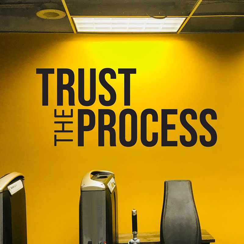 Trust The Process Wall Sticker - Home Gym On Wall 리뷰 및 가격