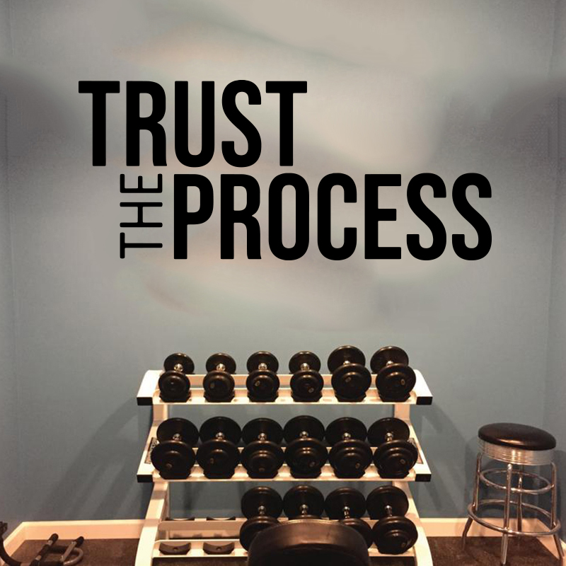 Trust The Process Wall Sticker - Home Gym On Wall 리뷰 및 가격