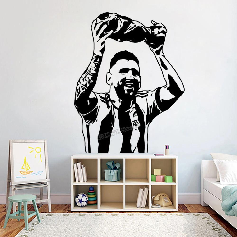Messi Wall Sticker Vinyl Decal - Home Gym On Wall 리뷰 및 가격