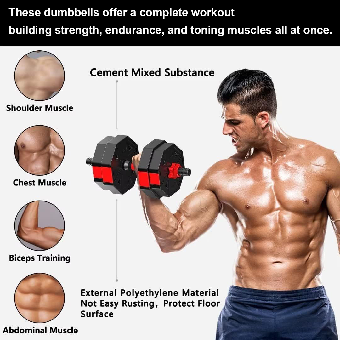 Adjustable Dumbbell to Barbell - Home Gym Kit For Men 리뷰 및 가격