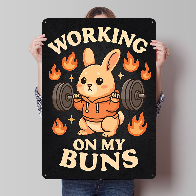 Working On My Buns – Cute Gym  - Home Gym On Wall 리뷰 및 가격
