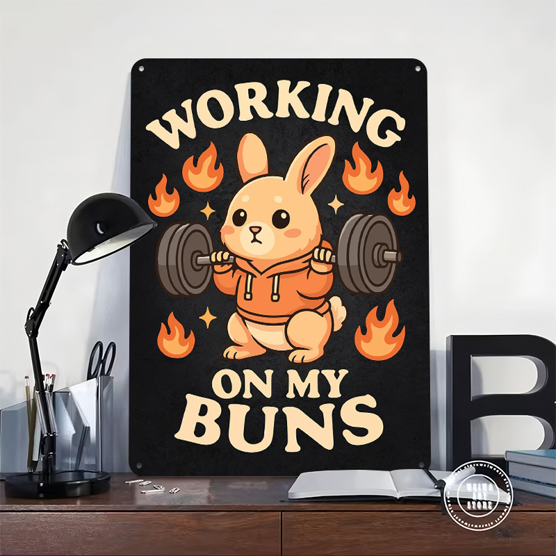 Working On My Buns – Cute Gym  - Home Gym On Wall 리뷰 및 가격