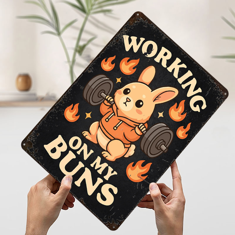 Working On My Buns – Cute Gym  - Home Gym On Wall 리뷰 및 가격