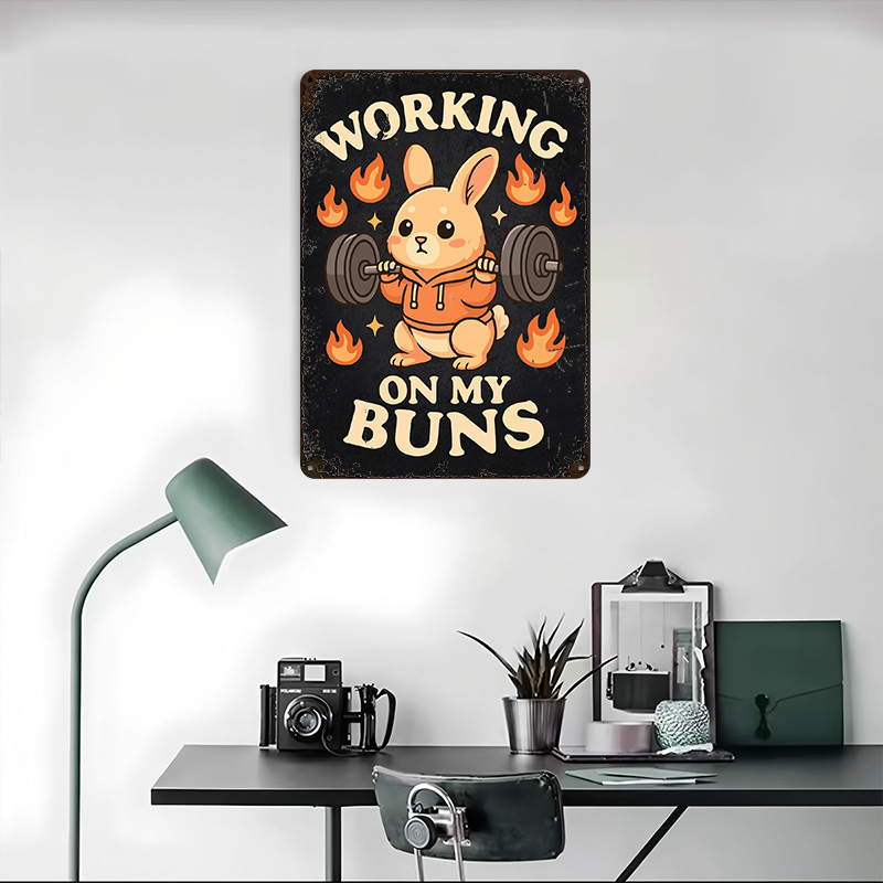 Working On My Buns – Cute Gym  - Home Gym On Wall 리뷰 및 가격