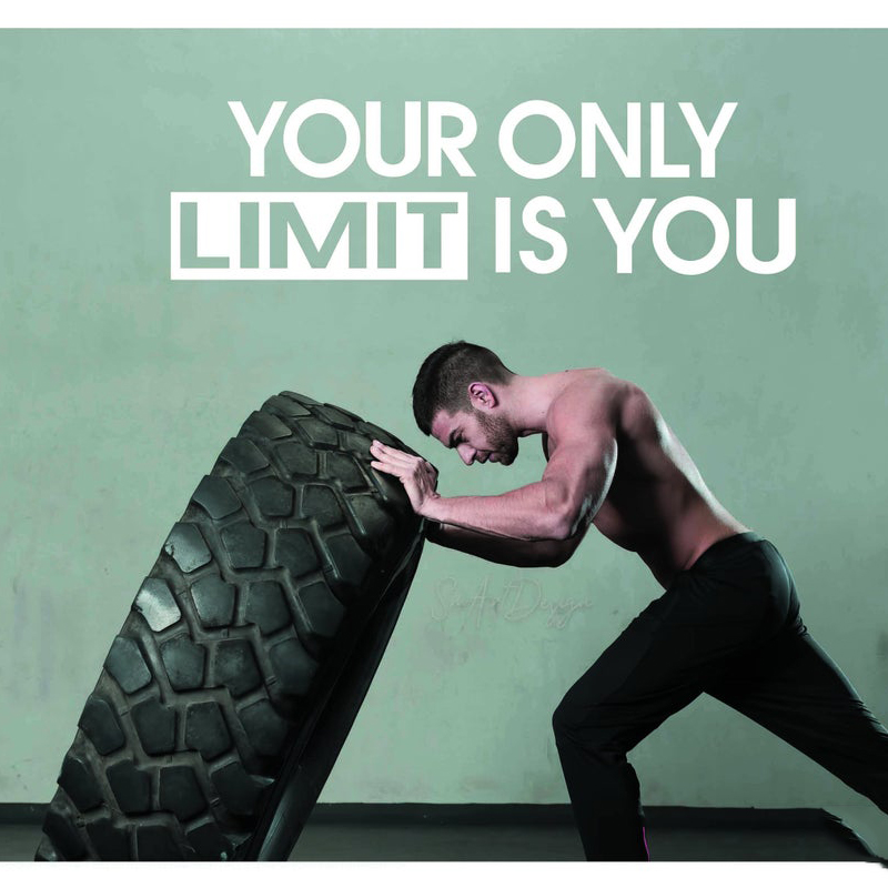 Your only limit is you - Wall  - Home Gym On Wall 리뷰 및 가격